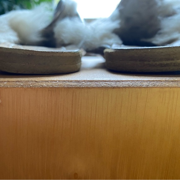 Sabah Babas Shearling Silver Metallic Size 39 - Picture 2 of 3